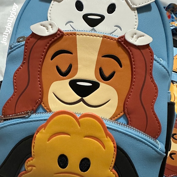 NWOT Loungefly Disney Dogs Mini Backpack with Wallet and Lanyard Card Case Set - Picture 2 of 14